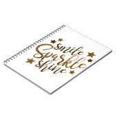 Smile, Sparkle, shine Notitieboek (Linkerzijde)
