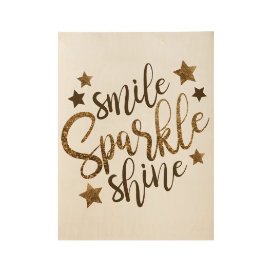 Smile Sparkle Shine Poster (Voorkant)