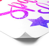 Smile Sparkle Shine - poster voor regenboogkleuren (Hoek)