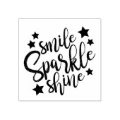 Smile Sparkle Shine Rubberstempel (Afrduk)