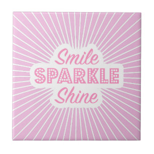Smile Sparkle Shine Tegeltje