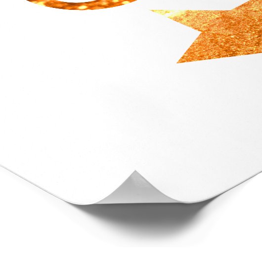 Smile Sparkle Shine White Gold Poster (Hoek)