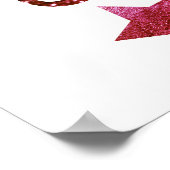 Smile Sparkle Shine Wine White Poster (Hoek)