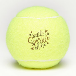 Smile Sparping Shine Black Gold Custom Tennisballen