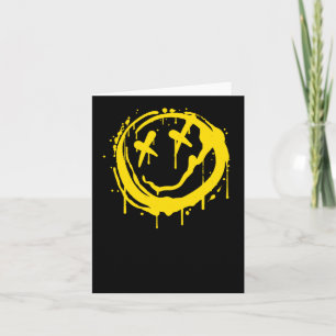 Smile Spray Art Sticker Kaart