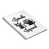 Smile Squad met grappige katten ontwerp Notitieboek (Rechterzijde)