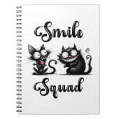 Smile Squad met grappige katten ontwerp Notitieboek (Voorkant)