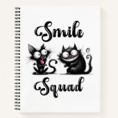 Smile Squad met grappige katten ontwerp Notitieboek (Voorkant)