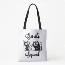 Smile Squad met grappige katten ontwerp