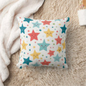 Smile Stars Fun Nursery Happy kinder Pattern Kussen (Deken)
