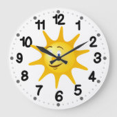 Smile sun grote klok (Voorkant)
