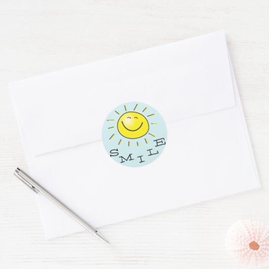 Smile Sun Sticker (Envelop)
