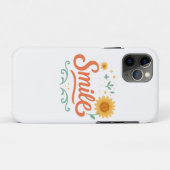 Smile Sunflower iPhone 11 Pro Case | Positive Vibe (Achterkant (horizontaal))