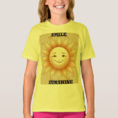 Smile Sunshine – Schattige Happy Sun T-shirt (Voorkant)