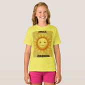 Smile Sunshine – Schattige Happy Sun T-shirt (Voorkant volledig)