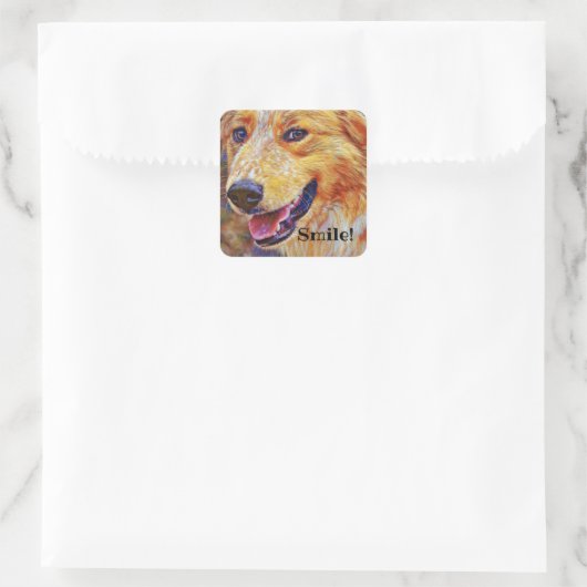 Smile Sweet Dog Sticker (Tas)