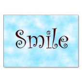 Smile tablecard kaart (Achterkant)