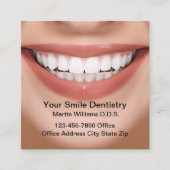 Smile Tandarts Kantoor Afspraak Visitekaartjes (Voorkant)