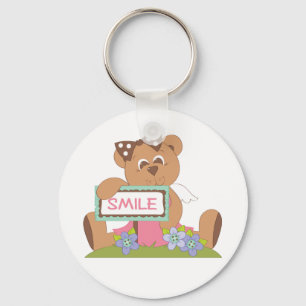Smile Teddy Bear Sleutelhanger
