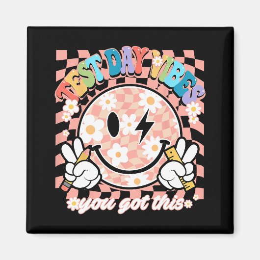 Smile Test Day Vibes dat is wat je als thee hebt Magneet (Voorkant)