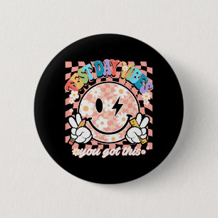 Smile Test Day Vibes dat is wat je als thee hebt Ronde Button 5,7 Cm