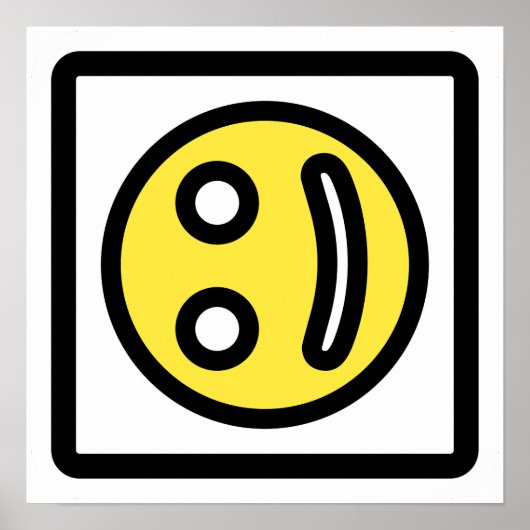 Smile That’s Not Quite Right – Artistic Face Print (Voorkant)