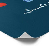 Smile through the rain quote poster (Hoek)