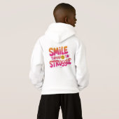 Smile Through the Struggle T-Shirt - Inspirerend (Achterkant volledig)