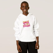 Smile Through the Struggle T-Shirt - Inspirerend (Voorkant volledig)