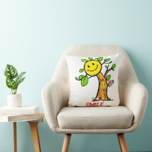"Smile Tree" Positieve Vibes Kussen