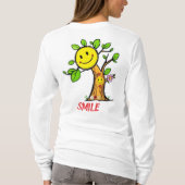 "Smile Tree" Positieve Vibes T-shirt (Achterkant)