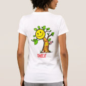 "Smile Tree" Positieve Vibes T-shirt (Achterkant)