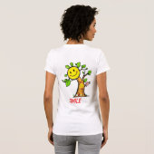 "Smile Tree" Positieve Vibes T-shirt (Achterkant volledig)