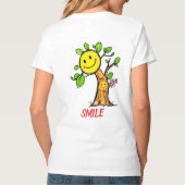 "Smile Tree" Positieve Vibes T-shirt (Achterkant)