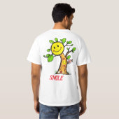 "Smile Tree" Positieve Vibes T-shirt (Achterkant volledig)