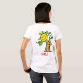 "Smile Tree" Positieve Vibes T-shirt (Achterkant volledig)