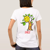 "Smile Tree" Positieve Vibes T-shirt (Achterkant)