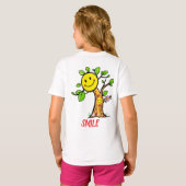 "Smile Tree" Positieve Vibes T-shirt (Achterkant volledig)