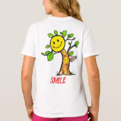"Smile Tree" Positieve Vibes T-shirt (Achterkant)