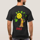 "Smile Tree" Positieve Vibes T-shirt (Achterkant)