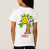 "Smile Tree" Positieve Vibes T-shirt (Achterkant)