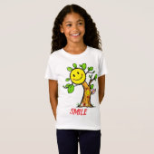 "Smile Tree" Positieve Vibes T-shirt (Voorkant volledig)