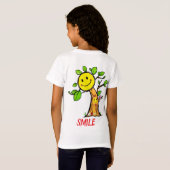 "Smile Tree" Positieve Vibes T-shirt (Achterkant volledig)
