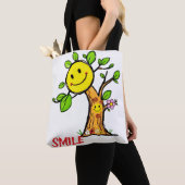 "Smile Tree" Positieve Vibes Tote Bag (Dichtbij)