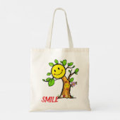 "Smile Tree" Positieve Vibes Tote Bag (Achterkant)