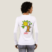 "Smile Tree" Positieve Vibes Tri-Blend Shirt (Achterkant)