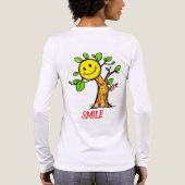 "Smile Tree" Positieve Vibes Tri-Blend Shirt (Achterkant)