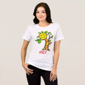 "Smile Tree" Positieve Vibes Tri-Blend Shirt (Voorkant volledig)