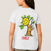 "Smile Tree" Positieve Vibes Tri-Blend Shirt (Achterkant)