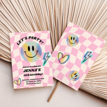 Smile Trendy Retro Verjaardag